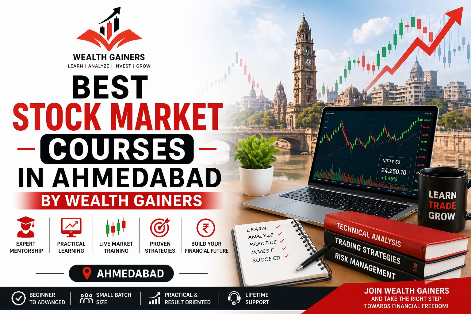 Best Stock Market Courses in Ahmedabad by Wealth Gainers